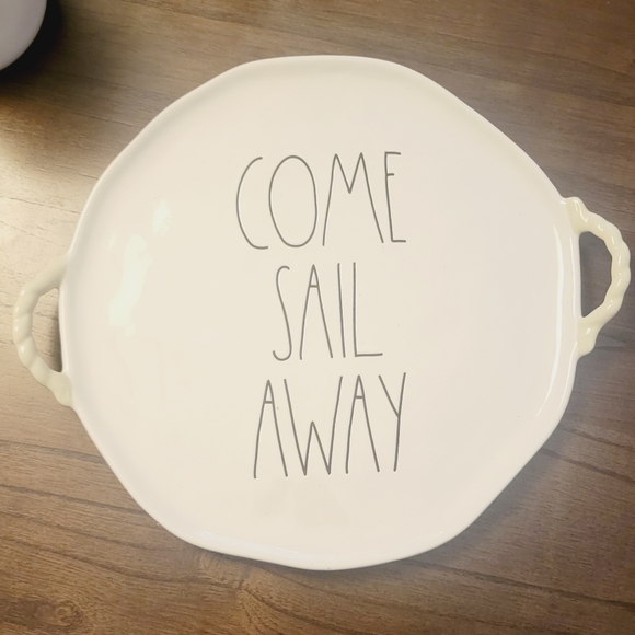 Rae Dunn Nautical Platter Come Sail Away - Picture 1 of 4
